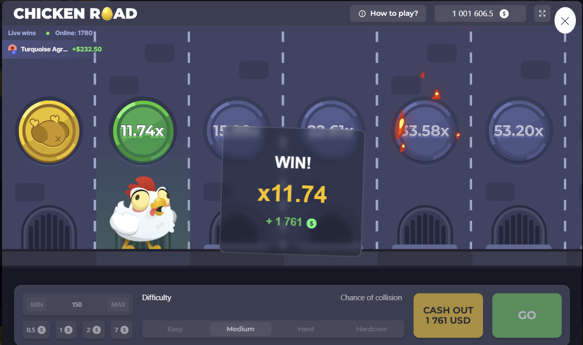 dzień, w którym zarobiłem ponad 1000 dolarów na Chicken Road