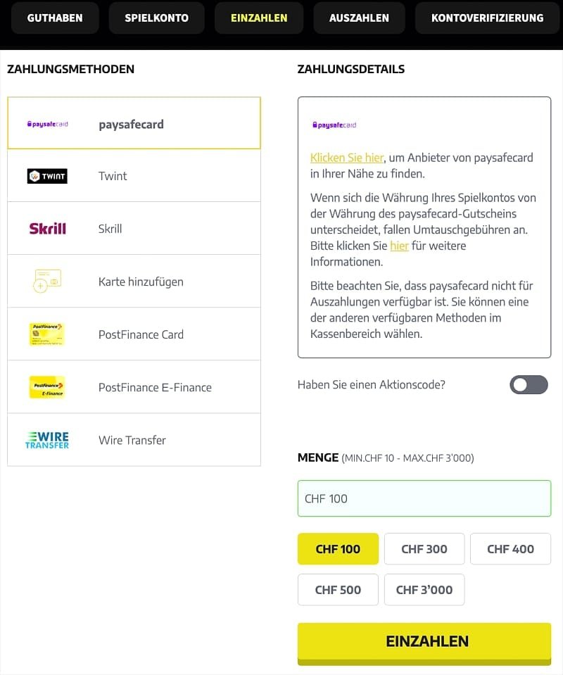 Swiss4Win wypłaty i metody płatności – Weryfikacja KYC - jak przebiega i kiedy jest wymagana