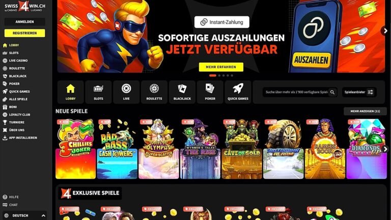 Swiss4Win wypłaty i metody płatności