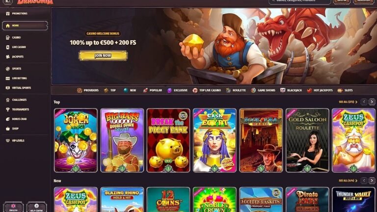 Dragonia bonus bez depozytu